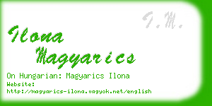 ilona magyarics business card